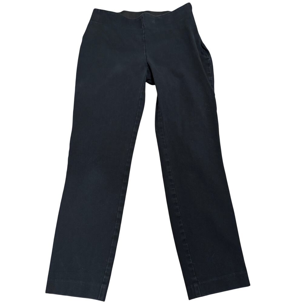A New Day Womens Size 2 Black High Rise Skinny Ankle Pants Side Zip Stretch